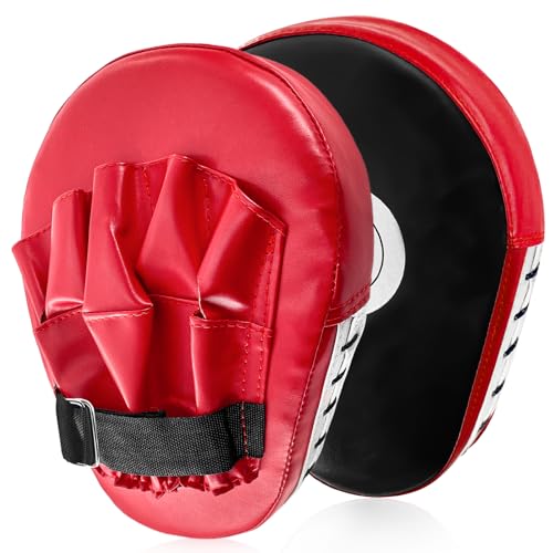 xiaoxiaozhijia 1 Paar Pratzen Boxen,Bratzen Hand,Handpratzen Boxen,Zubehör, das für das Training von Kampfsportarten wie Taekwondo, Muay Thai und Karate geeignet ist (Rot) xiaoxiaozhijia 1 Paar Pratzen Boxen,Bratzen Hand,Handpratzen Boxen,Zubehör, das für das Training von Kampfsportarten wie Taekwondo, Muay Thai und Karate geeignet ist (Rot)