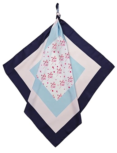 Image of Satin Silk Small Square Scarf for Women, Printed Soft and Comfy Neck Head Tie Scarf Bandana