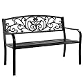 GIANTEX 50" Patio Garden Bench, Loveseats Park Yard Furniture