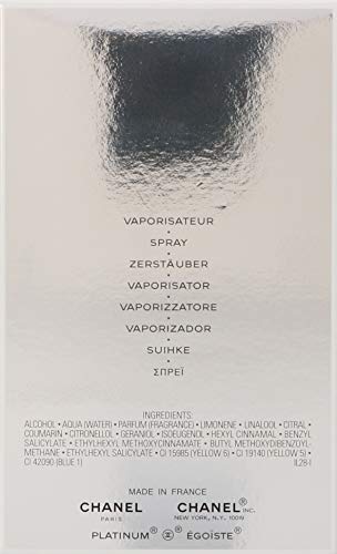 Egoiste Platinum By Chanel For Men, Eau De Toilette Spray, 3.4 Ounce #TOP1