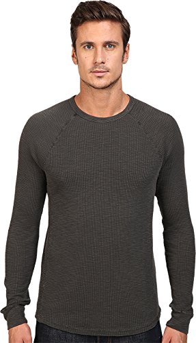 Lucky Brand Men's Lived-in Thermal Crew Neck Jean in Black Mountain