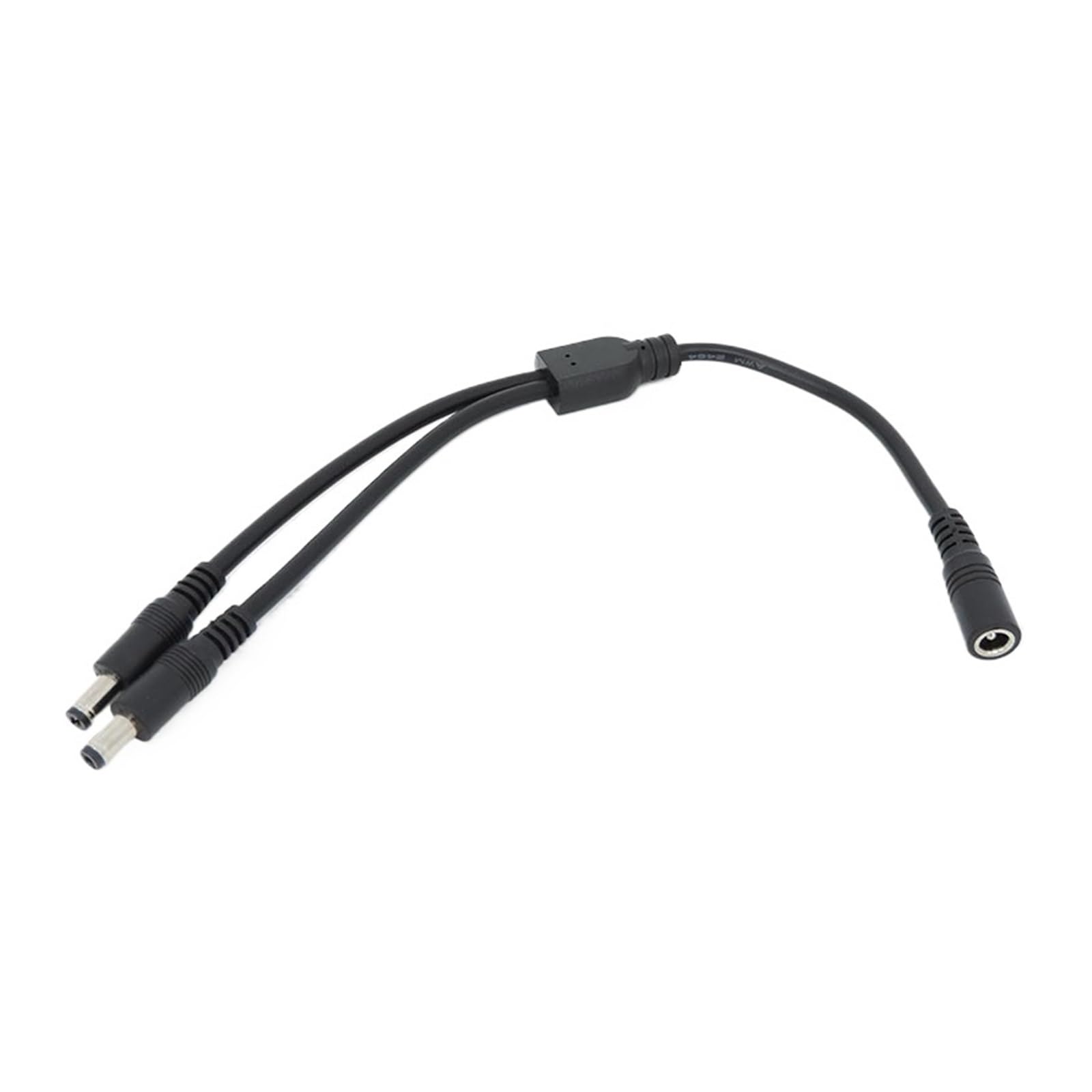 10A 18awg 19V 24V 12V 2 Way DC 1 Male To 2 Male Female Splitter Connector Power Supply Adapter Extension Cable 5.5x2.1mm Plug M(1female to 2male,1 piece)