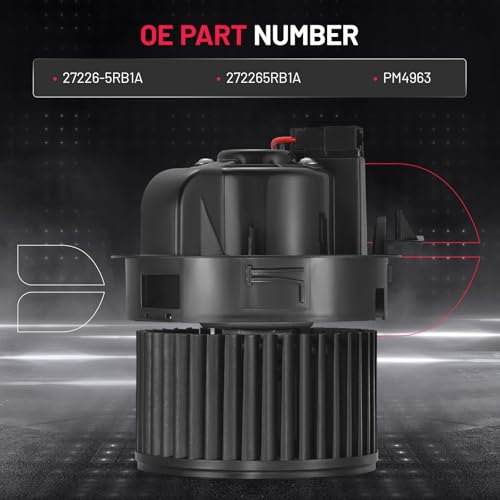 Image of BDFHYK AC Heater Blower Motor Fan Compatible with Nissan 2018-2023 Kicks, 2020-2023 Versa All Engine,HVAC Blower Motor Assembly Replacement for 27226-5RB1A 272265RB1A PM4963