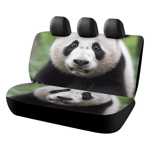 Housse de siège arrière pour chien durable motif panda tapis de protection auto