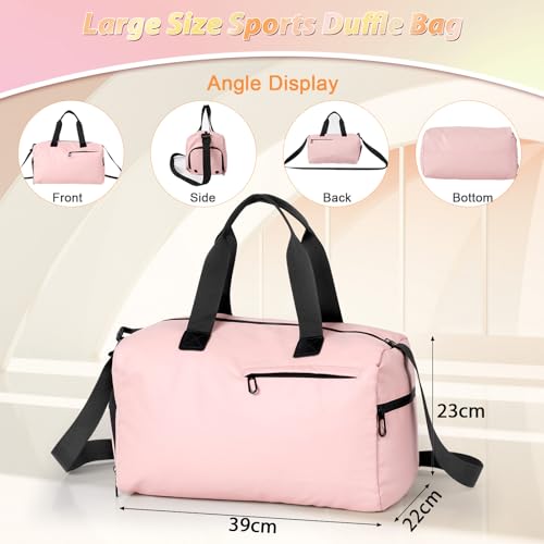 Romon Sports Bag, Travel Bag, Sports Bag, Swimming Bag, Training Bag with Shoe Compartment - Image 2