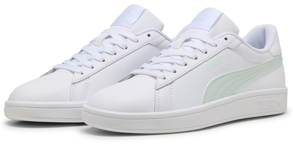 PUMA Unisex Smash 3.0 L Sneaker, White-Peaceful Blue, 10.5 UK