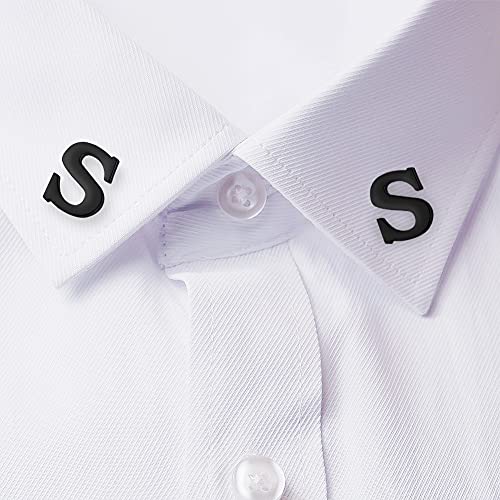 Image of HONEY BEAR Initial Alphabet Letter Lapel Pins Collar Badge Brooches for Mens /Womens Shirt Dress Decoration Black