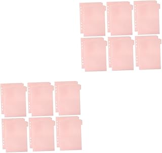 Amosfun 24 Peças Defletor De Partição Etiquetas De Plástico Abas Coloridas Divisores A5 Divisores De Bloco De Notas Divisores De Pasta Etiquetas Classificadas Divisores De Guias De