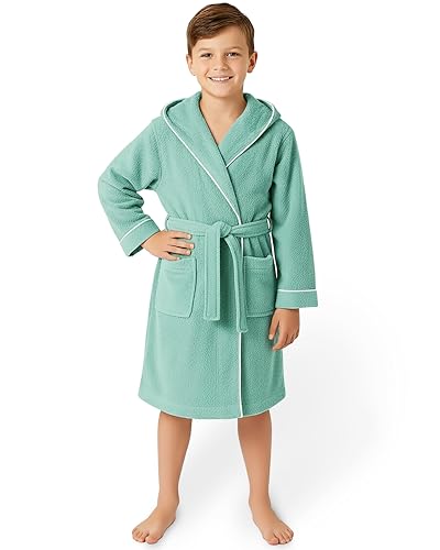 LAYNENBURG Premium Bademantel Kinder &...