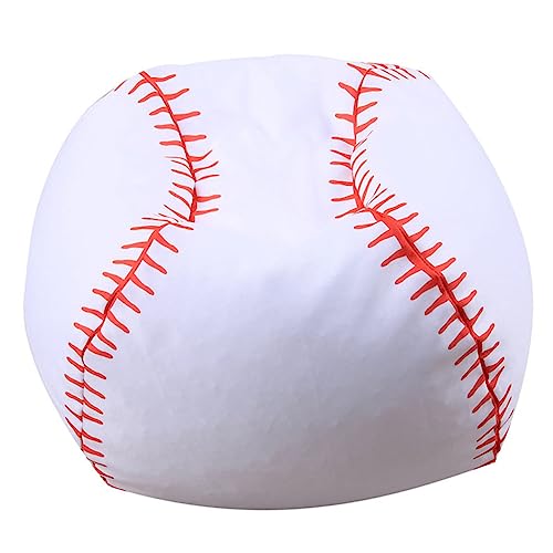 IWOWHERO Stuffed Toy Storage Bag Baseball Bean Bag Chair Soft Polyester Boys and Girls' Toys Organizer
