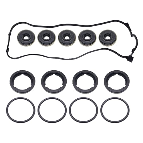 Image of HiSport Engine Valve Cover Gasket Set - Compatible with Honda 1990-1997 Accord 2.2L 1995-1997 Odyssey 2.2L 1992-1996 Prelude 2.2L Compatible with Isuzu 1996-1997 Oasis 2.2L- Replace VS50365R