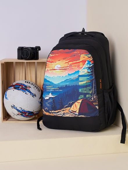 Image of Wildcraft Stylish Polyester Unisex Backpack | Atlas 40 Durable & Lightweight backpack for Men & Women | Backpack for Office, Gym, Travel - 40 Litre,