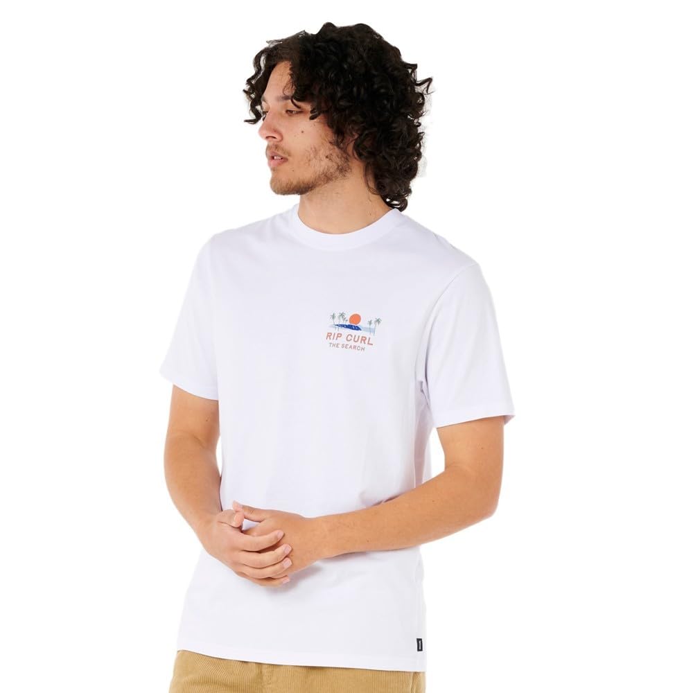 Rip Curl Men's White Aots Cody Welsh Tee T Shirt Top Size Xl