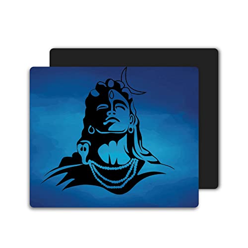 woopme® Mousepad Om Shiva Adiyogi Design Printed Rectangular Rubber Base Programming Mouse Pad for Laptops and Computers Office Gaming Boys Girls... - Image 3