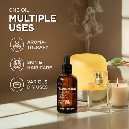 Image of 100% Pure Ylang-Ylang Essential Oil for Skin & Diffuser - 4 Fl Oz