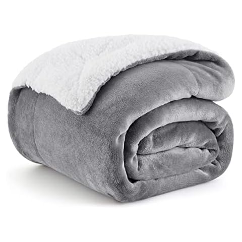 Bedsure Manta Sofa Polar Reversible de Franela y Sherpa Cover