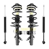 COMPLETESTRUTS - Front Quick Complete Strut Assemblies with Coil Springs and Rear Shock Absorbers Replacement for 2014-2022 Jeep Cherokee FWD - Set of 4