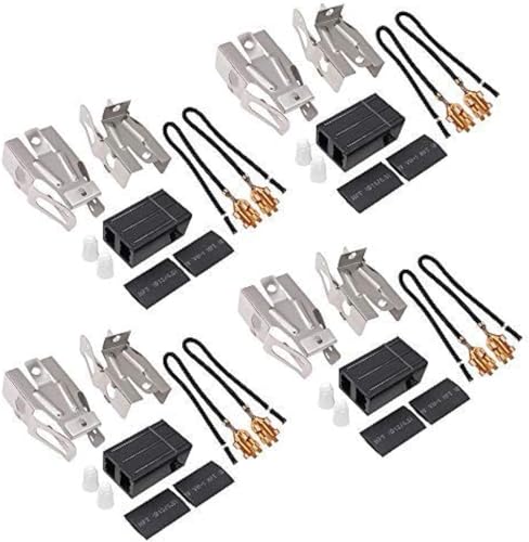 Upgraded 330031 Range Burner Receptacle kit by Romalon Replacement parts Fit for Whirl-pool May-tag Ken-more Range/Stove Replaces 814399 5303935058 (4 Pack)
