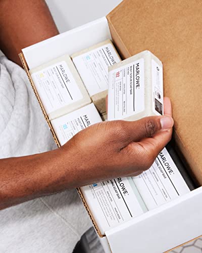 Marlowe. Soap Bar Discovery Gift Set, Mens Skin Care Variety Selection Of Exfoliating Body Scrub, Charcoal, Moisturizing & Polishing Body Bar Soaps For Men, 12 Pack #TOP2