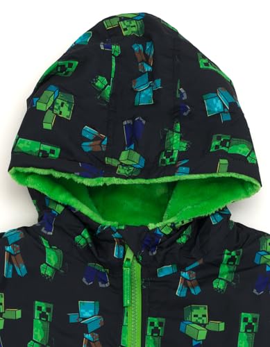Minecraft Zip Up Waterproof Rain Jacket Little Kid to Big Kid Sizes (5-6 - 12)4