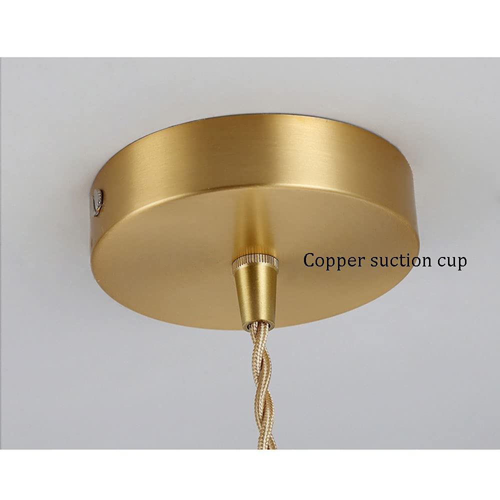 Lampada a soffitto Moderna, Tutta la Luce a Sospensione a Testa Singola in Rame, lampadario in Metallo ad Anello Creativo, Supporto della Lampada, Dispositivo di Illuminazione a soffitto, Decorazione