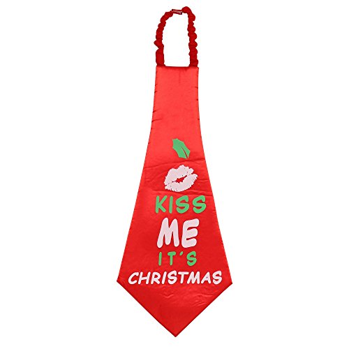 Christmas Shop Krawatte mit weihnachtlichem Design und Aufschrift, übergroß (Einheitsgröße (59 cm)) (Rot) Cover