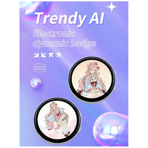 Badge LED anime bluetooth 6.0 personnalisable avec cordon et support