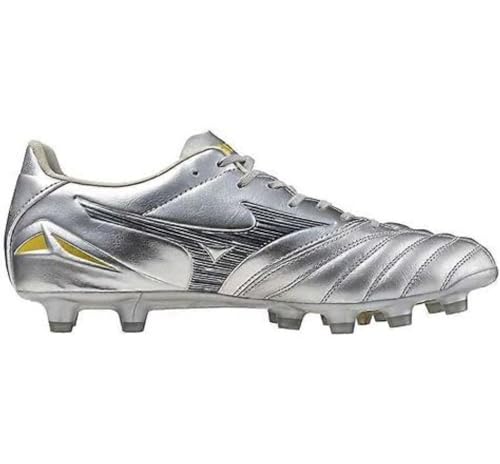 Mizuno Morelia Neo IV Pro – Zapatillas de fútbol para hombre, plateado, 40 EU