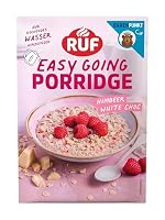 RUF Porridge Himbeer White Choc, Instant Haferbrei mit Himbeer-Stückchen und weißer Raspel-Schokolade, schnelles und gesundes Frühstück, 1 x 65g Beutel