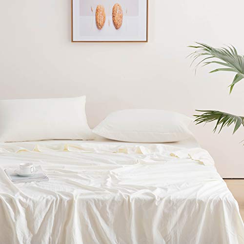 Lanest Housing King Size Sheets Bed Set, 2400 TC Soft Deep Pocket Microfiber