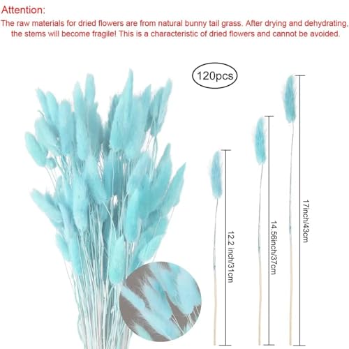 Pampas Grass Decor Tall, 120 piezas flores secas miniatura 4