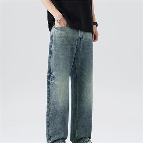Men's Spring Fall Jeans – Straight Leg Loose Denim Pants, Retro Fashion Casual Streetwear4