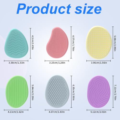 CJQRL 6 Stück Handschmeichler, Stressabbau Worry Stone, Autismus Hilfsmittel, Fidget Toys Set, Autismus Hilfsmittel, 6 Farben, für Erwachsene Kinder und Schüler Stressabbau Spielzeug(3)