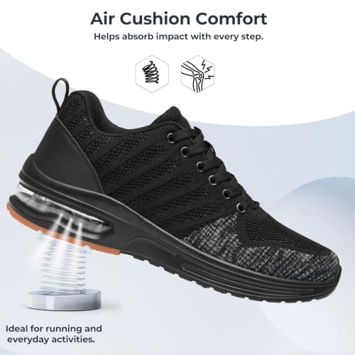 Image of Mishansha Running Shoes for Men Sneakers Air Cushion Walking Shoes Comfortable Tennis Shoes Breathable Trail Running Shoes US Men 7-15