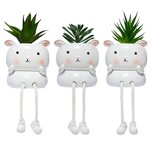 HanOBC Mini plantas suculentas artificiales en macetas, suculentas artificiales creativas en maceta de imitación, pequeñas plantas falsas para el hogar, balcón, oficina, decoración de escritorio Cover