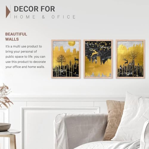 Image of kotart Modern Wall Art Framed Painting for Wall Decoration - Wall Paintings for Living Room, Bedroom - Big Size Wall Painting (Art 3, 19x25 inch)