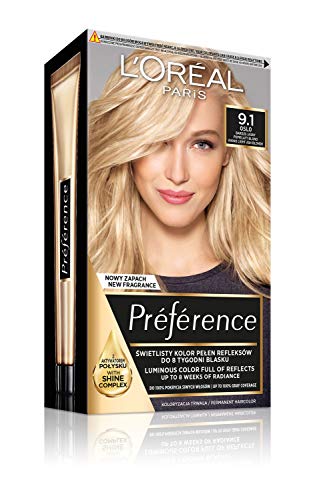 L'Oréal Paris Préférence 9.1 OSLO tinte para el cabello Rubio ceniza muy claro