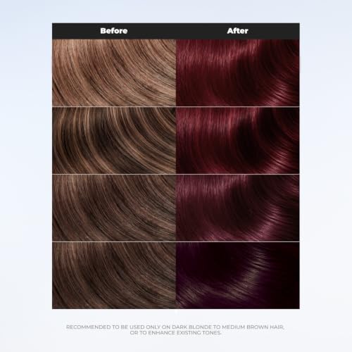 Image of XMONDO Color Depositing Mask & Glossing Treatment, Deep Red, 8 Fl Oz | 5R Shade, Semi-Permanent Hair Dye, Infused with Bond Booster & Lusterhance Technology for High-Gloss Shine, Vegan Formula