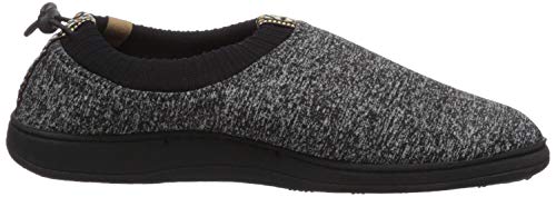 Acorn Women's Explorer Water Repellent Moc Slipper With Adjustable Toggle, Black Heather, Medium #TOP5