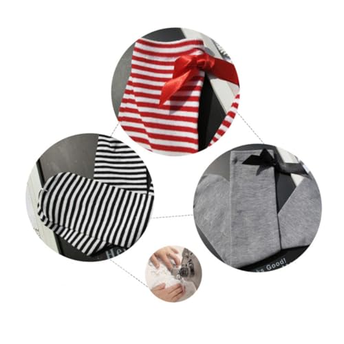 LIFKOME 1 Pair Thigh Socks High Socks Striped Stocking Bow Knee Socks High Socks Over The Knee Sock Stockings