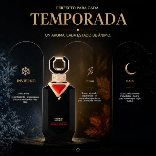 Miniatura 4 de French Avenue Amber Empire Oriental Amber - Extracto de perfume para hombre, 100 ml, con notas de ámbar, vainilla y sándalo