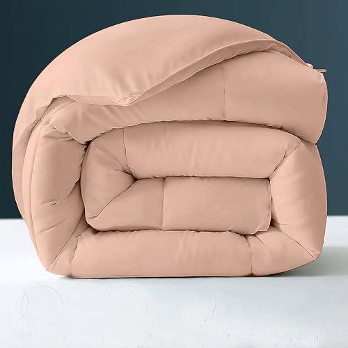 Image of Day Care - 600 GSM Hotel Quality-Down Alternative Microfiber Comforter for Heavy Winter Single Bed Comforter /Blanket /Rajai (60 inch x 90 inch Inches /228cm x 228cm) - Comforter Single Bed|Peach