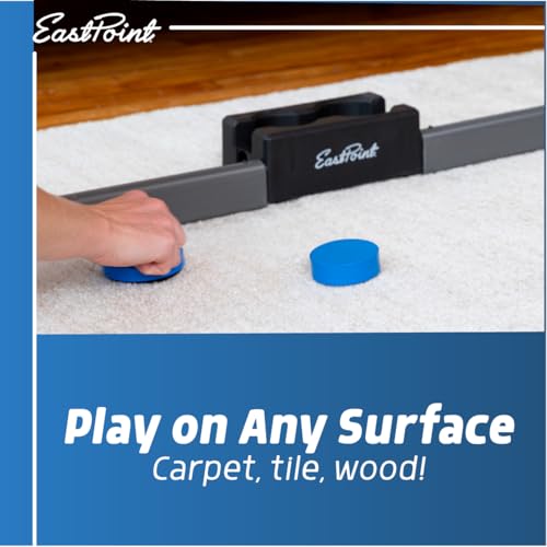 EastPoint Hover Hockey Game - 48-Inch Collapsible Arena - Smooth Floor & Carpet Play for Indoor Games - Sliding Scorers for Kids Air Hockey Table - Compact Collapse & Storage for Toys for Ages 8-12