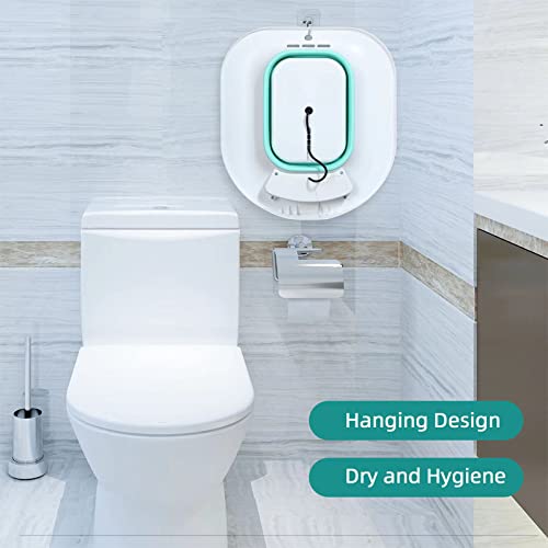 Yyysitz Electric Sitz Bath For Toilet Seat Hemorrhoids Relief Postpartum Care, Foldable Sits Bath Tub For Anal & Vaginial Wash For Women And Men, Mini Bidet, Use W/Sitz Bath Salt #TOP5