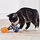 VOVIGGOL 12st 4CM Katzenspielzeug Ball mit Glocke, Haustier Spielzeug Katzen Ball, Katzenspielzeug mit Glöckchen, Katzen Bälle für Kätzchen Jingle Balls Pounce Chase (Zufällige Farbe)