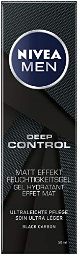 NIVEA MEN Deep Control Matt Effekt Feuchtigkeitsgel im 2er-Pack (2 x 50 ml), mattierende Feuchtigkeitspflege fürs… - Image 5