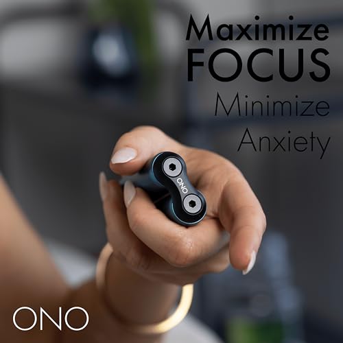 Image of ONO Roller - Handheld Fidget Toy for Adults | Help Relieve Stress, Anxiety, Tension | Promotes Focus, Clarity | Compact, Portable Design (Teal, Junior Size - Aluminum)