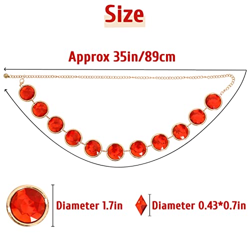 brableewear Women Halloween Costume Raven Cosplay Set Purple Hooded Cloak Cape with Red Gem Waist Belt3