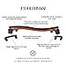 Fiddlerman Wood Violin Shoulder Rest for 4/4 and 3/4 with Collapsible and Height Adjustable Feet