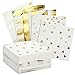 100-Pack Cocktail Napkins - Disposable Paper Party Napkins in 5 Assorted Designs Gold Foil Designs - Perfect for Birthdays, New Years, Anniversary and Special Occasions, Folded 5 x 5 Inches